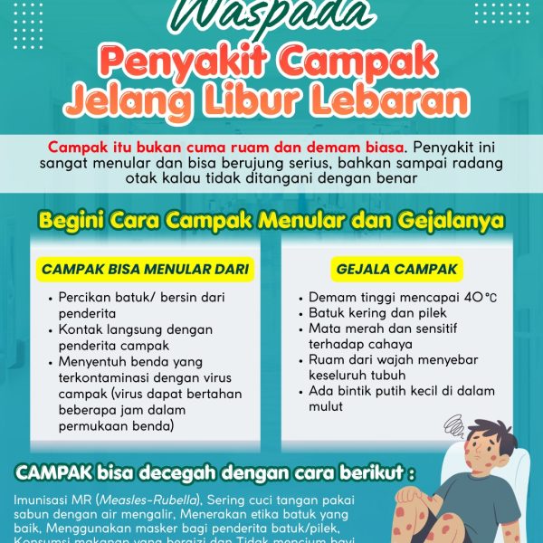 Waspada Penyakit CAMPAK Jelang Libur Lebaran