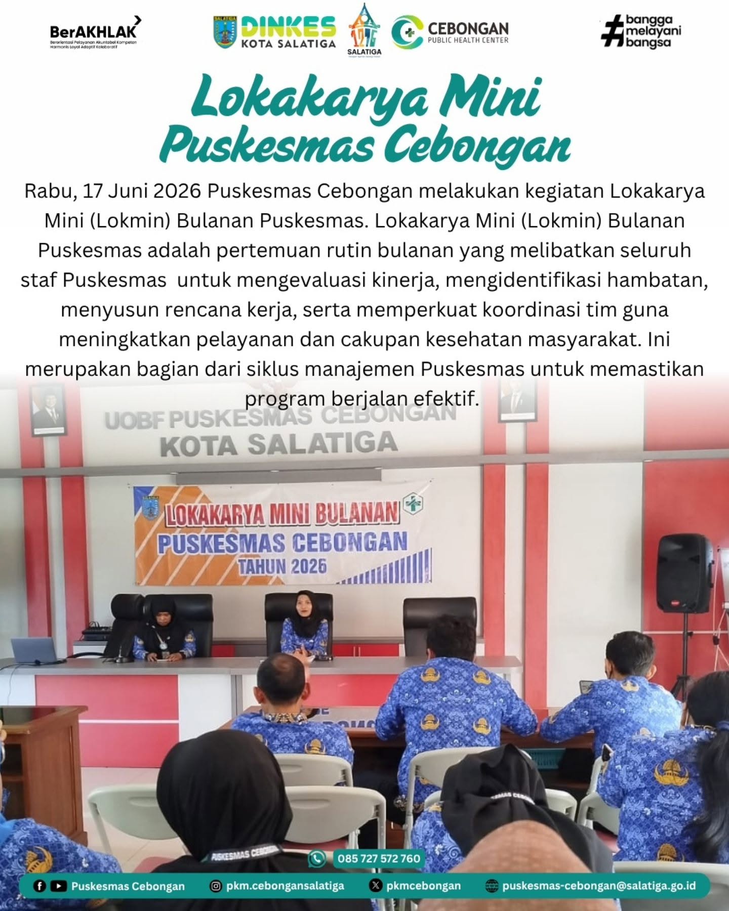 Lokakarya Mini (Lokmin) Bulanan Puskesmas
