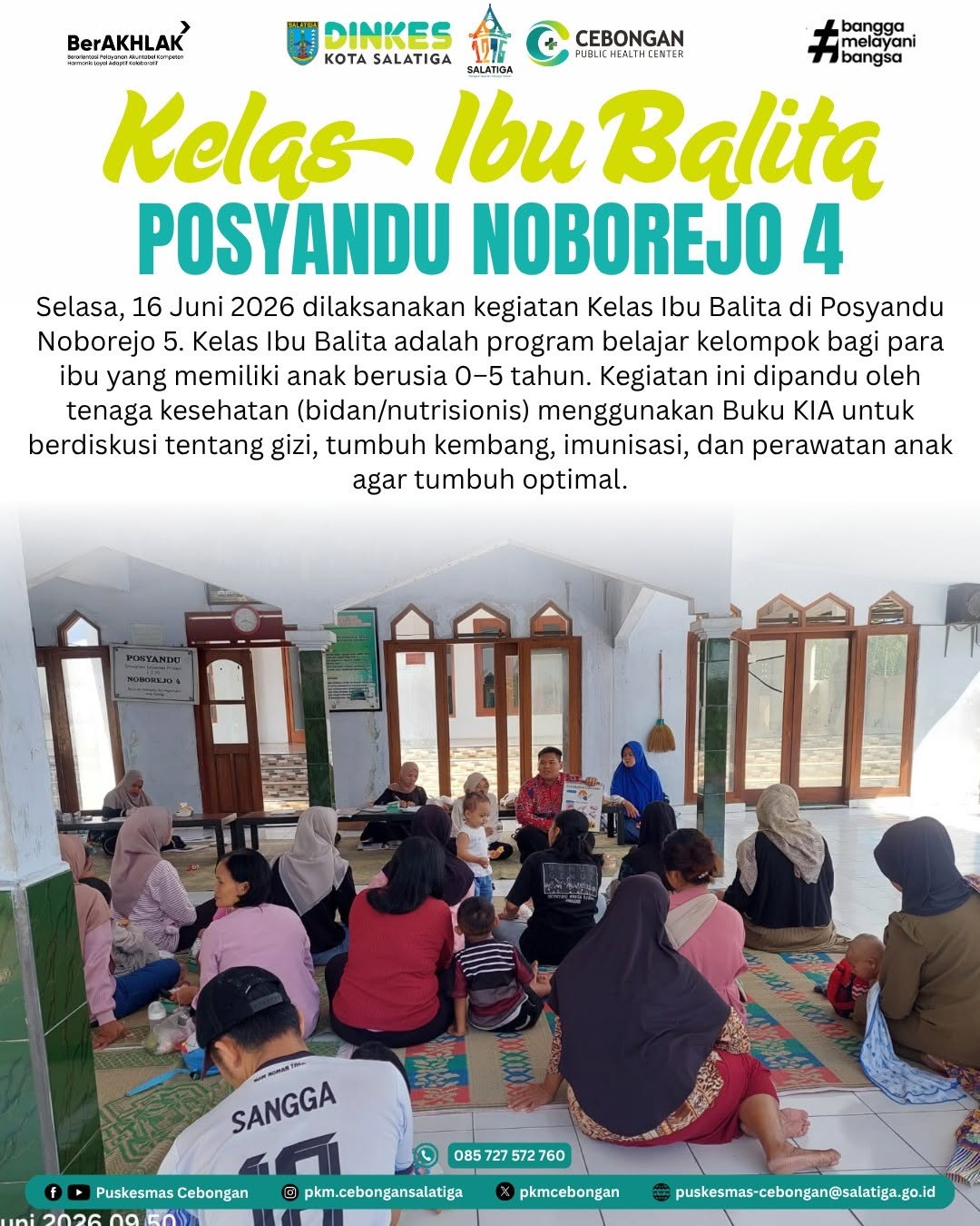 Kelas Ibu balita di Posyandu Noborejo 5