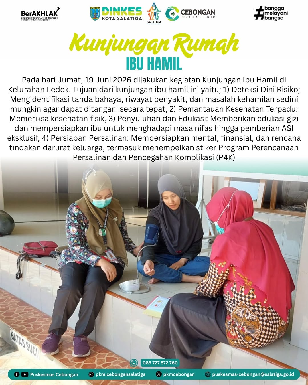 Kunjungan Ibu Hamil di Kelurahan Ledok