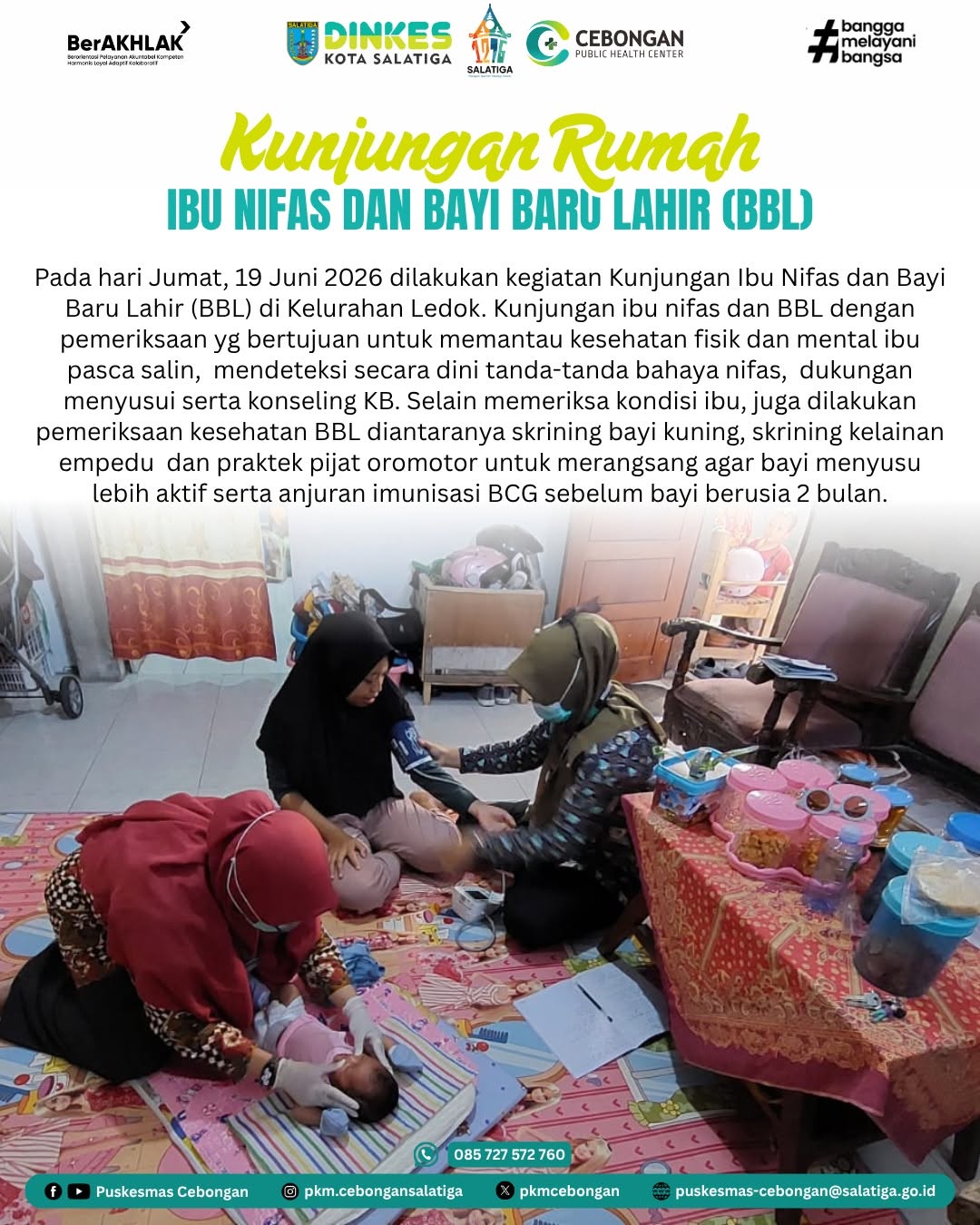 Kunjungan Ibu Nifas dan Bayi Baru Lahir (BBL)
