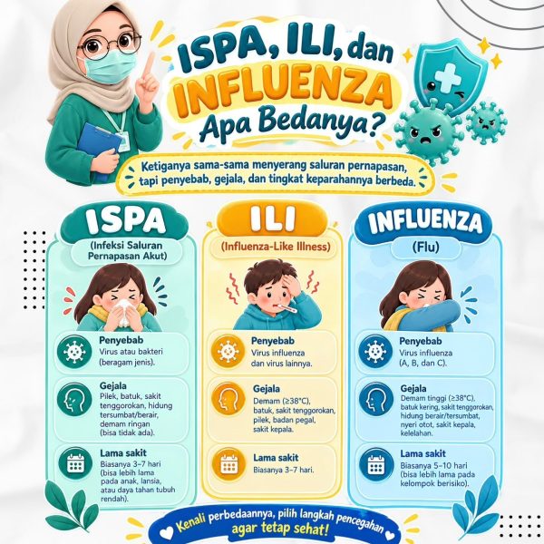 Apa sih bedanya ISPA, ILI, dan Influenza?