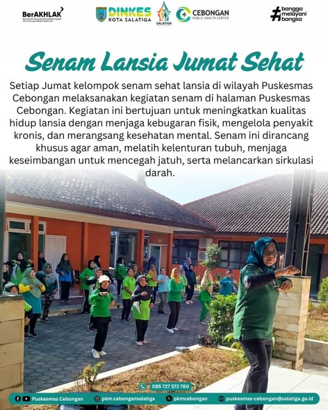 Senam Lansia Jumat Sehat