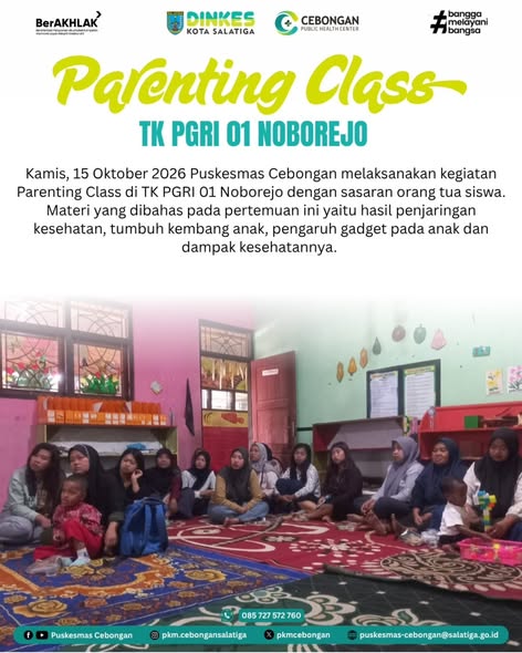 Parenting Class di TK PGRI 01 Noborejo